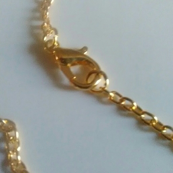 Baby Elephant Rainbow Rhinestone Charm Necklace - Picture 2 of 4